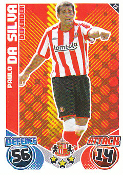 Paulo Da Silva Sunderland 2010/11 Topps Match Attax #256